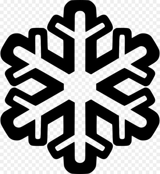 Очертание снежинки