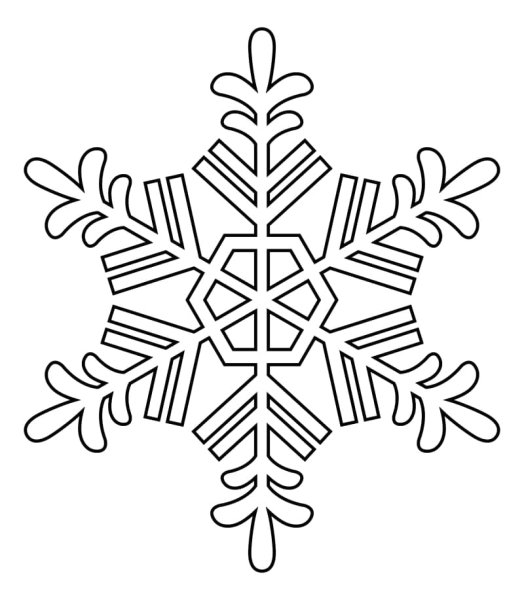 Мандала Снежинка раскраска