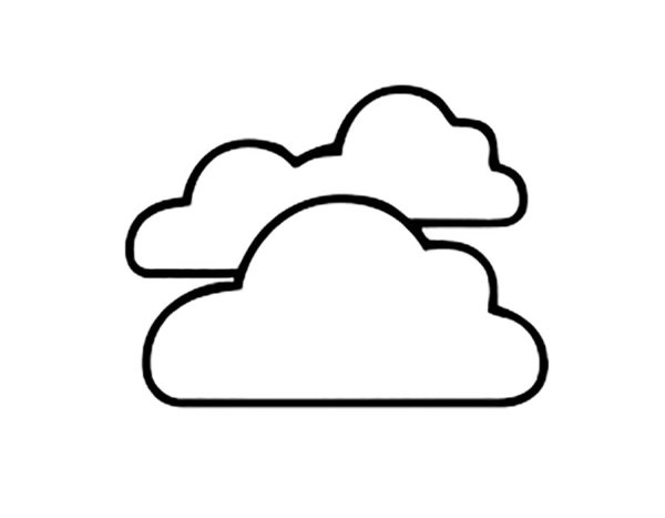 Облако раскраска