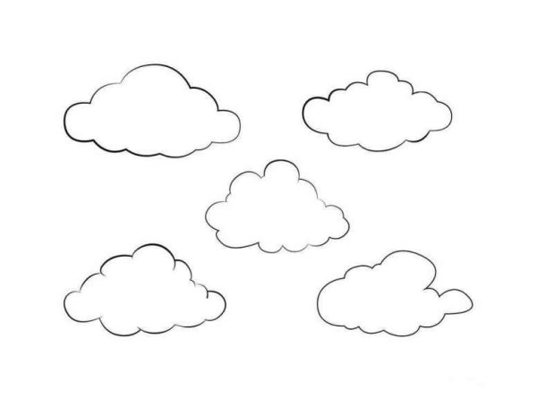 Облако раскраска