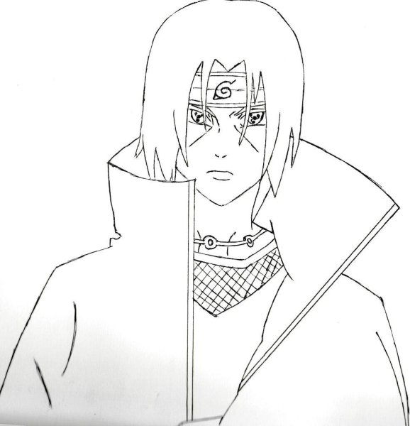 Итачи раскраска в полный рост