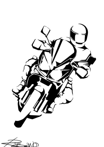 Мотоцикл рисунок