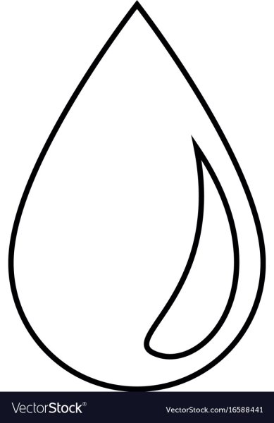 Трафарет капельки для вырезания