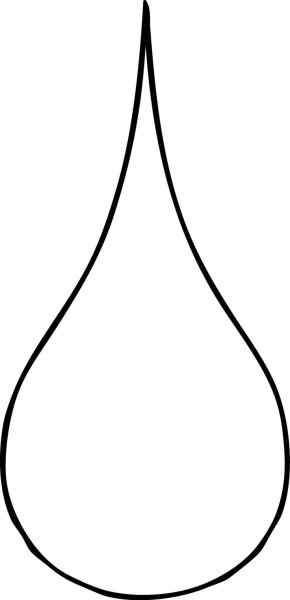 Трафарет капли