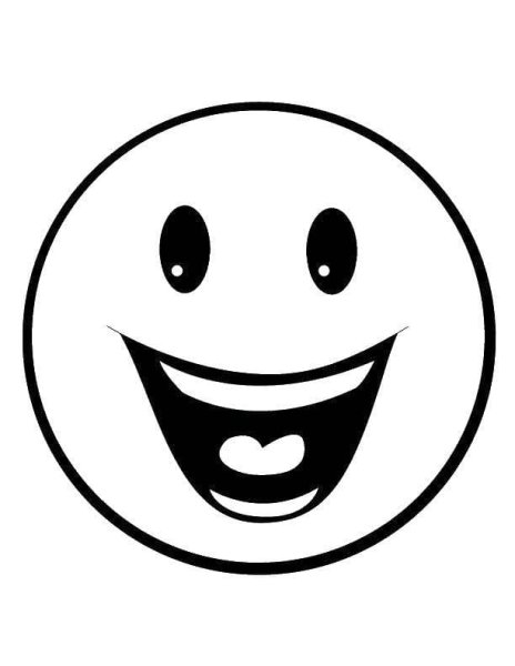 Смайлики раскраска