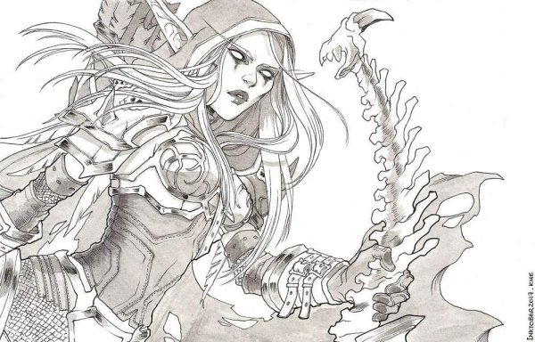 Сильвана Ветрокрылая рисунок