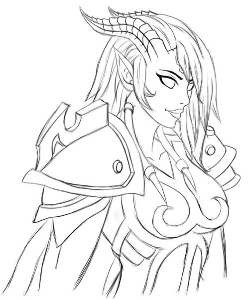 Варкрафт Кель раскраски