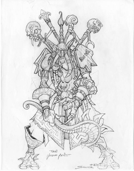 World of Warcraft эскизы