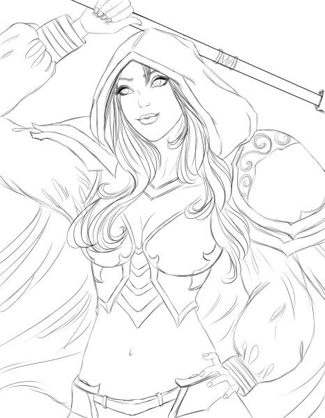 Друид рисунок