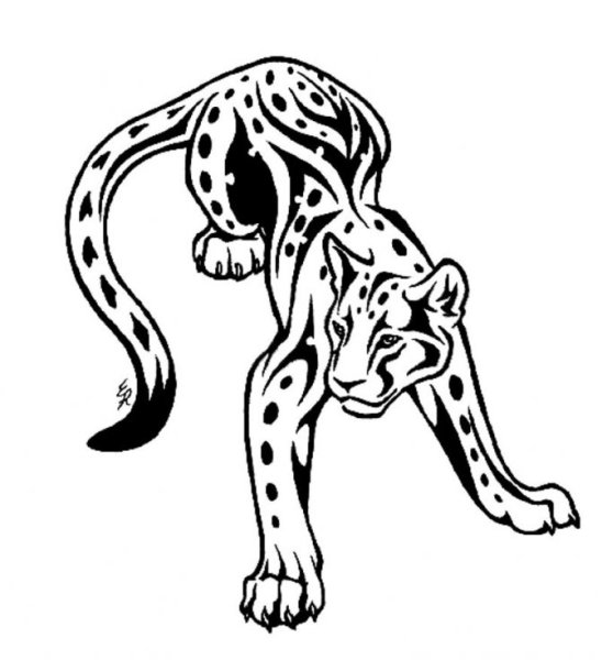 Тату Барс орнамент