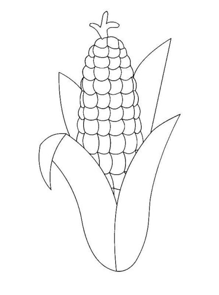 Кукуруза трафарет