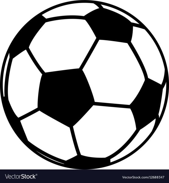 Футбольный мяч контур