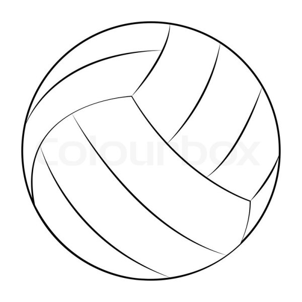 Волейбол мяч контур