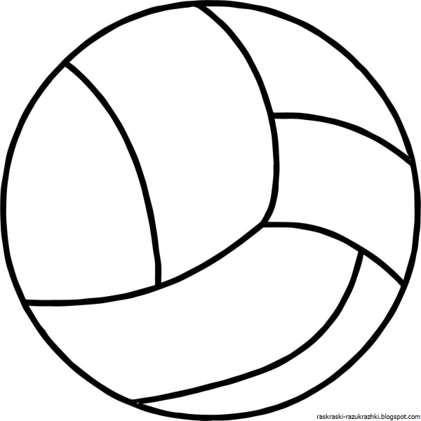 Мяч раскраска для детей