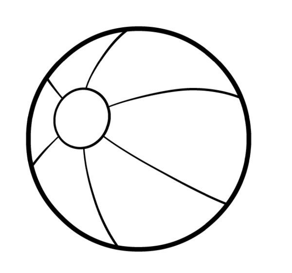 Баскетбольный мяч раскраска