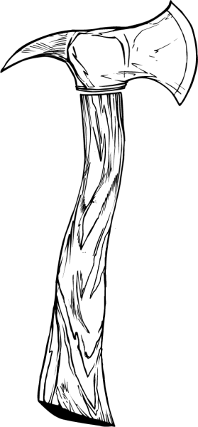 Топор раскраска