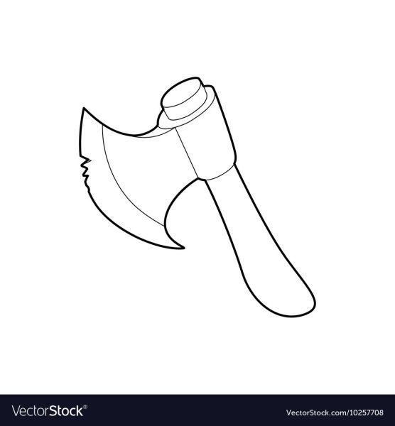 Топор раскраска