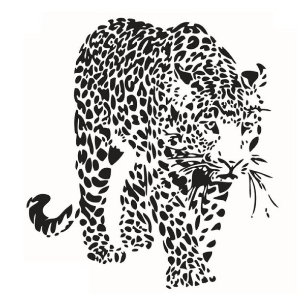 Леопард силуэт