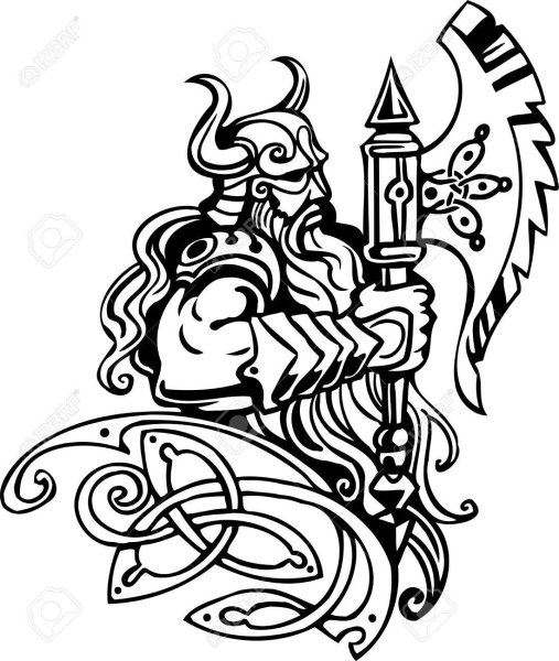 Викинг узоры металл