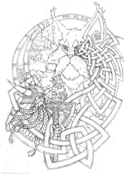 Славянские раскраски