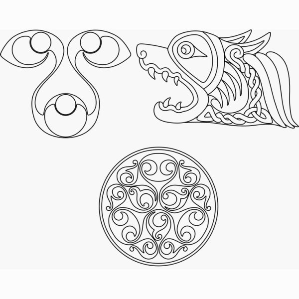 Кельтский зооморфный орнамент