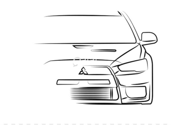 Контур спереди автомобиля вектор