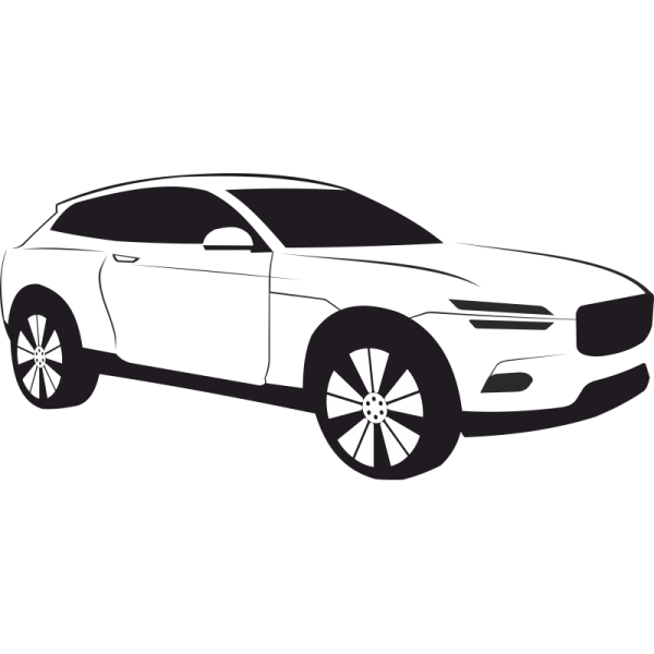 Вольво xc90 в векторе