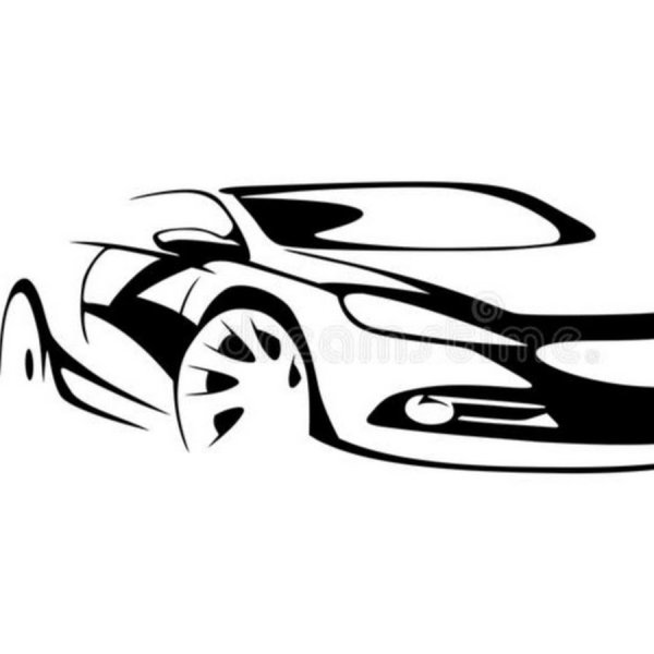 Контурное изображение автомобиля