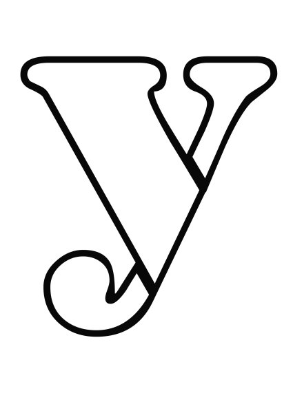 Контур букв