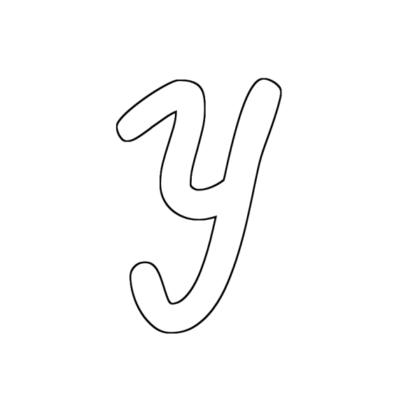 Контурное изображение буквы у