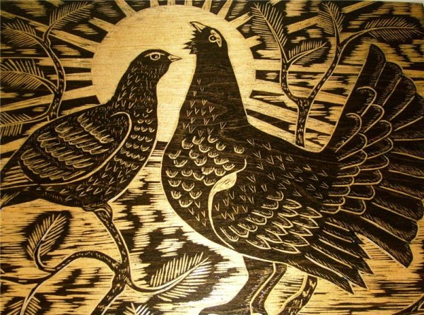 Контурная резьба по древесине