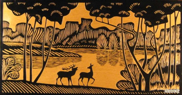 Контурные узоры для резьбы по дереву