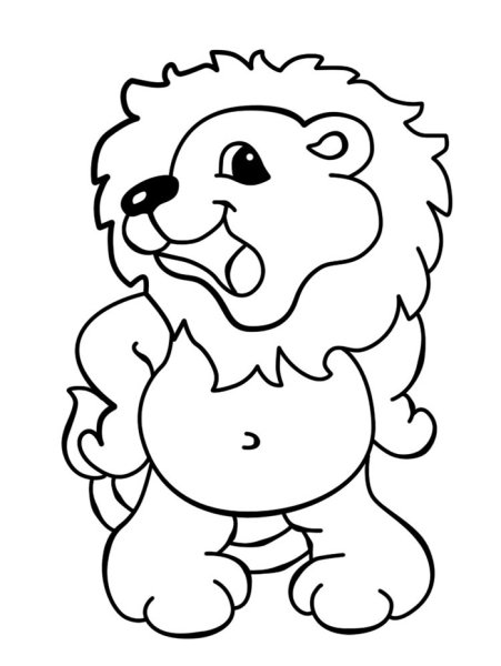 Рисунки животных для раскрашивания