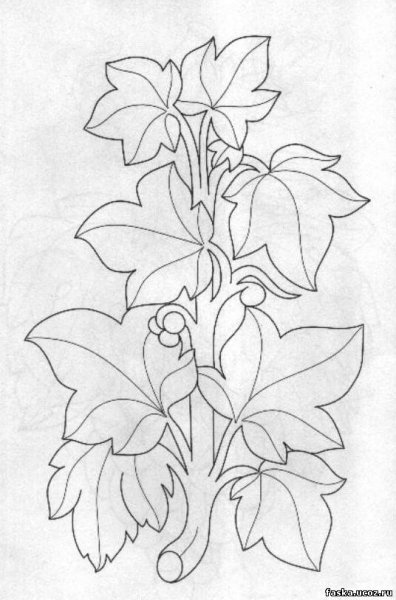 Трафареты цветов для вышивки