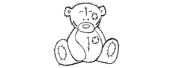 Мишка Тедди рисунок карандашом