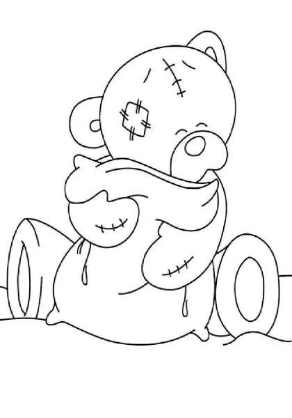 Трафарет Тедди