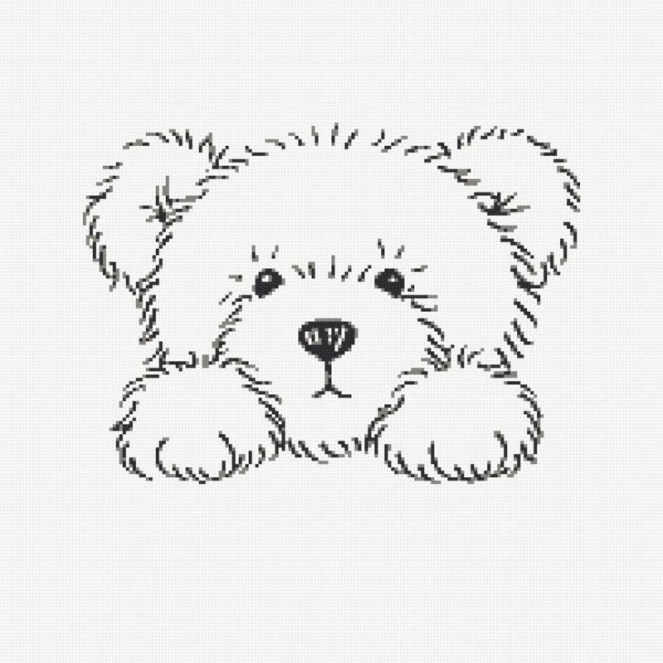 Мишка Тедди раскраска