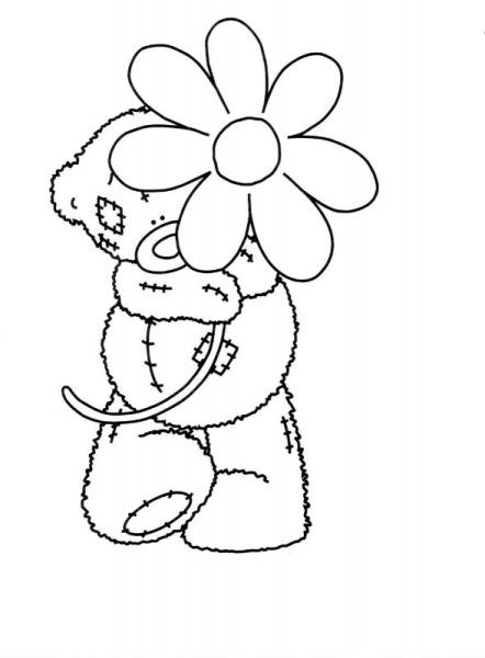 Раскраска. Медвежонок