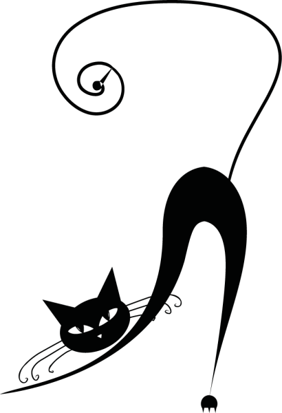 Трафареты кошек для декора