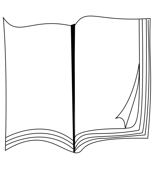 Открытая книжка раскраска