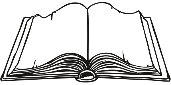 Открытая книга раскраска