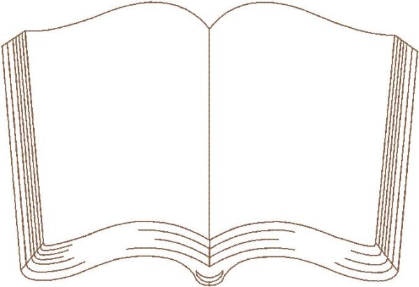 Рамка в форме открытой книги