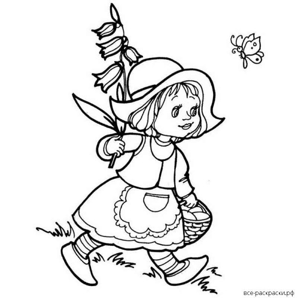 Расскраскакрасная шапочка