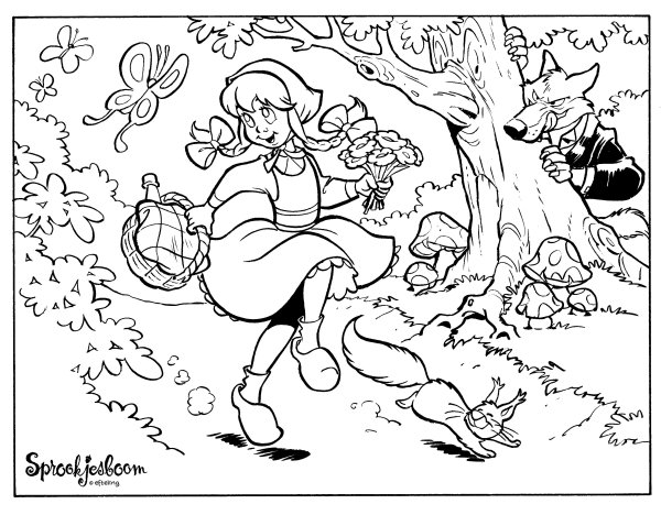 Добрые герои сказок раскраска