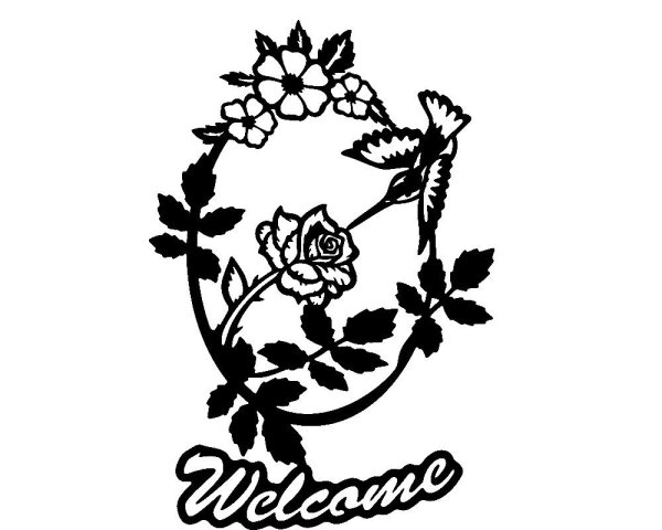 Векторный рисунок цветок для лазерной резки