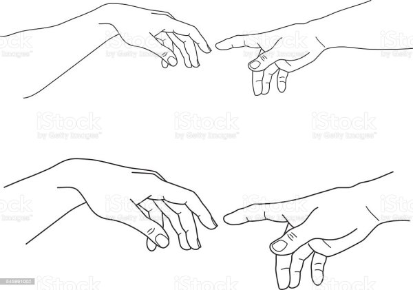 Прикосновение Адама эскиз