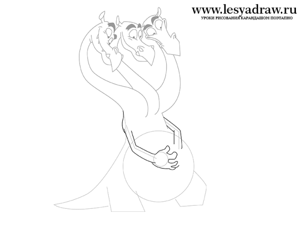 Змей Горыныч раскраска