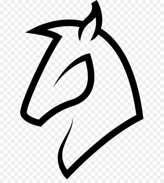Очертания головы лошади