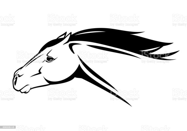 Бегущий конь голова