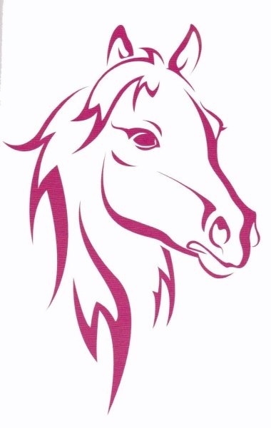 Тату голова лошади